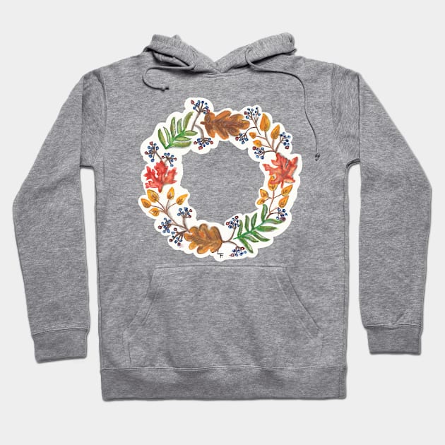 AUTUMN WREATH Hoodie by fromnanni